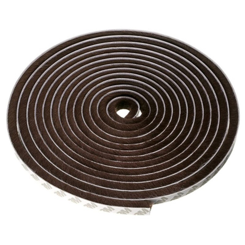 HOME USE HOME USE Αυτοκόλλητη μονωτική ταινία HUH-0086 για παράθυρα, 7x6mm, 5m, καφέ