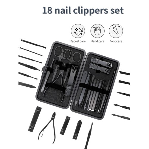 UNBRANDED Σετ περιποίησης νυχιών & προσώπου BTHU-0029, με θήκη, 20τμχ