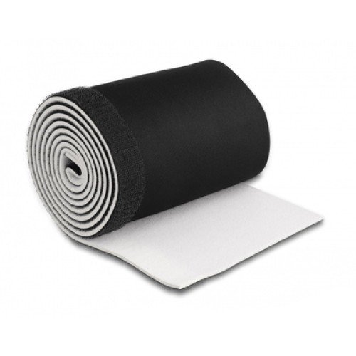 UNBRANDED Ταινία νεοπρενίου τύπου Velcro TIES-037, 13.5cm, 1.5m, μαύρη/λευκή