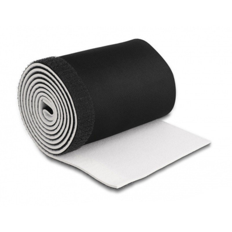 UNBRANDED Ταινία νεοπρενίου τύπου Velcro TIES-037, 13.5cm, 1.5m, μαύρη/λευκή