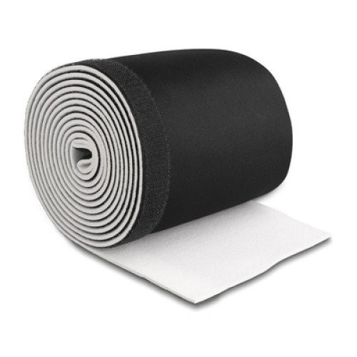 UNBRANDED Ταινία νεοπρενίου τύπου Velcro TIES-038, 13.5cm, 3m, μαύρη/λευκή