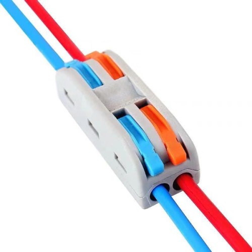 Powertech POWERTECH κλέμα σύνδεσης καλωδίων HUH-0090, 2 θέσεων, 0.08mm-4mm², 10τμχ