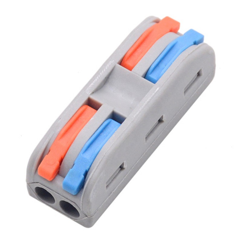 Powertech POWERTECH κλέμα σύνδεσης καλωδίων HUH-0090, 2 θέσεων, 0.08mm-4mm², 10τμχ