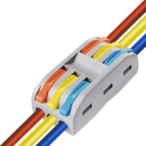 Powertech POWERTECH κλέμα σύνδεσης καλωδίων HUH-0091, 3 θέσεων, 0.08mm-4mm², 10τμχ