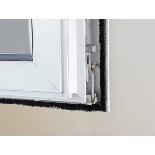 DELOCK DELOCK αυτοκόλλητη μονωτική ταινία 66895 για παράθυρα, 15mm, 5m, μαύρη