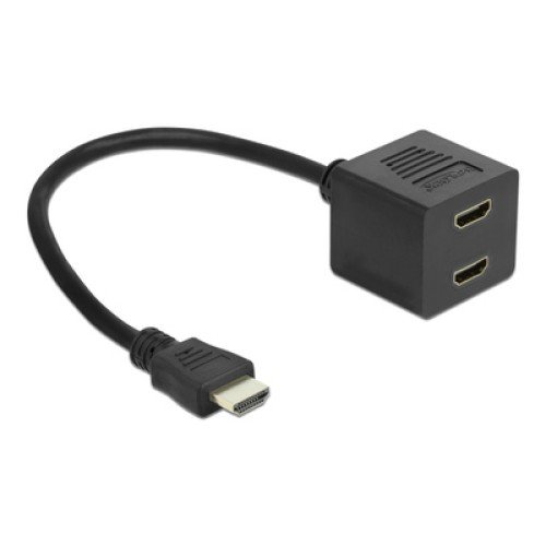 DELOCK DELOCK HDMI splitter 65226 με Ethernet, 2 σε 1, 1080p, μαύρο