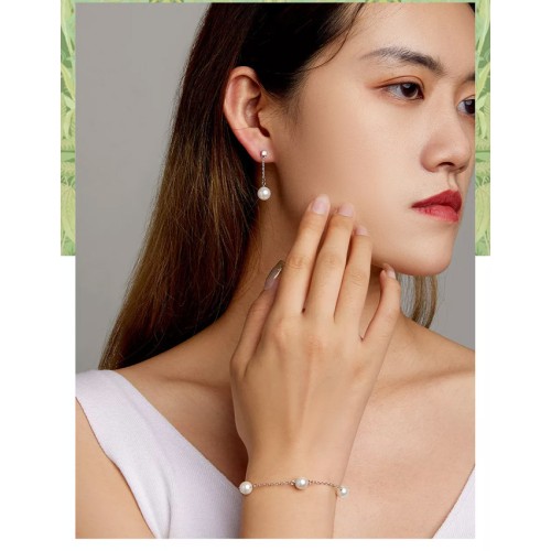 BAMOER BAMOER βραχιόλι BSB090 με πέρλες, ασήμι 925, ασημί