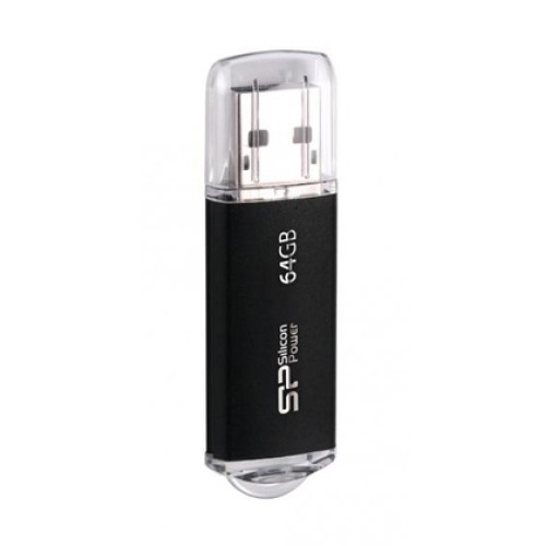 SILICON POWER SILICON POWER USB Flash Drive Ultima II-I, 64GB, USB 2.0, μαύρο