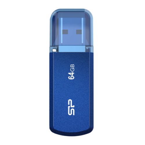 SILICON POWER SILICON POWER USB Flash Drive Helios 202, 64GB, USB 3.2, μπλε