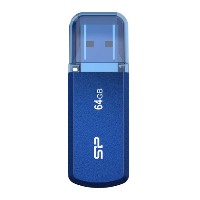 SILICON POWER SILICON POWER USB Flash Drive Helios 202, 64GB, USB 3.2, μπλε