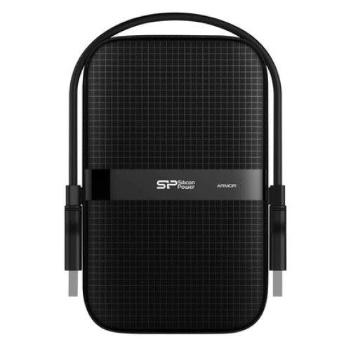 SILICON POWER SILICON POWER εξωτερικός HDD Armor A60, 2TB, USB 3.2, μαύρος
