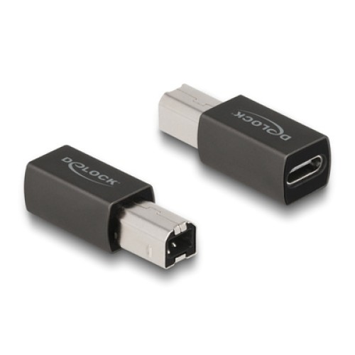 DELOCK DELOCK αντάπτορας USB-C θηλυκό σε USB Type-B αρσενικό 65839, γκρι