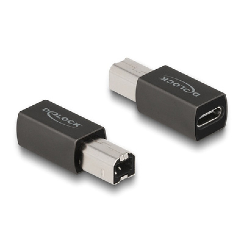 DELOCK DELOCK αντάπτορας USB-C θηλυκό σε USB Type-B αρσενικό 65839, γκρι