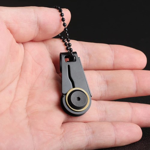 UNBRANDED Μίνι σουγιάς KNF-0008 με πτυσσόμενη λεπίδα, 5.7cm, μαύρος