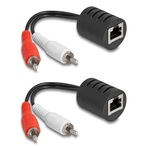 DELOCK DELOCK audio extender 87857 RCA σε RCA, μέσω καλωδίου RJ45, έως 50m