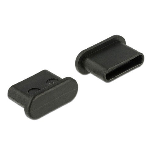 DELOCK DELOCK κάλυμμα προστασίας για θύρα USB-C 64014, μαύρο, 10τμχ