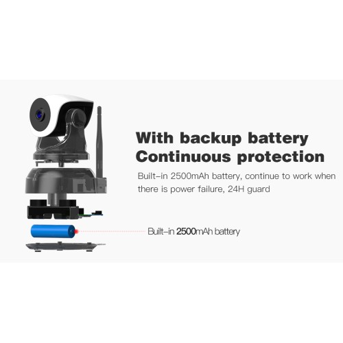 VSTARCAM VSTARCAM smart IP κάμερα CS24B, 3MP, WiFi, battery backup