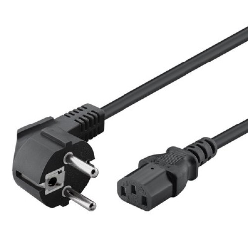 Powertech POWERTECH καλώδιο τροφοδοσίας CAB-P028, 3x 0.50mm, 1.5m, μαύρο, 10τμχ
