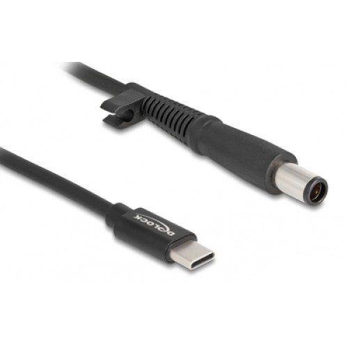 DELOCK DELOCK καλώδιο τροφοδοσίας 87972, USB-C σε HP 7.4x5.0mm, 1.5m, μαύρο