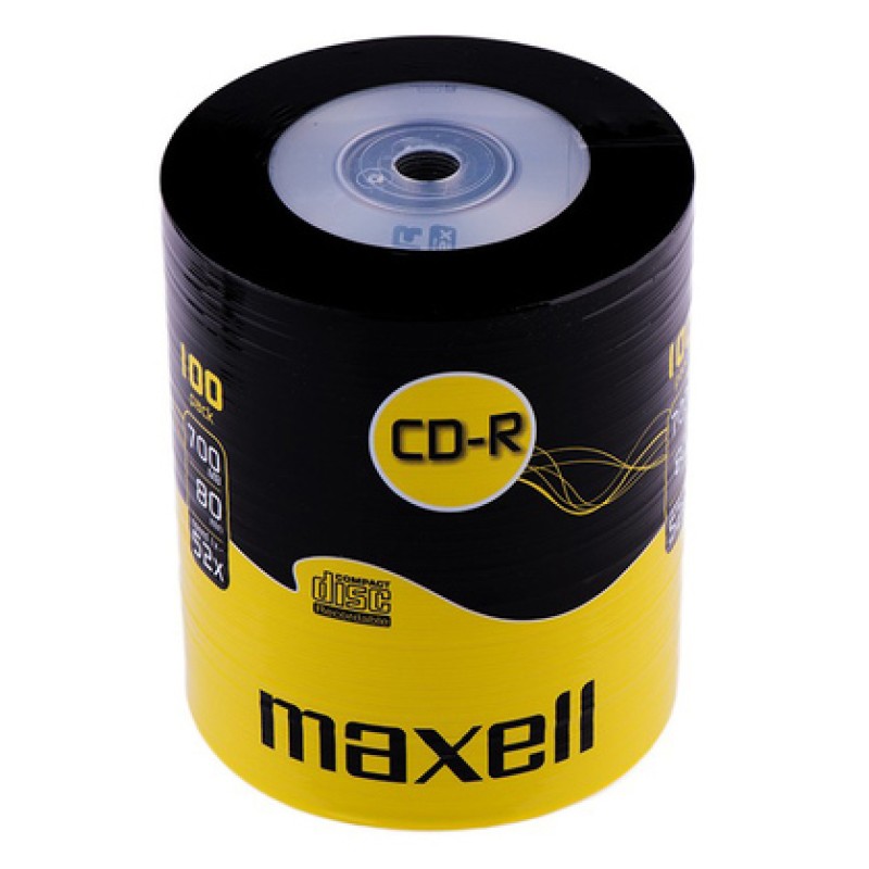 Maxell MAXELL CD-R 624037, 700ΜΒ, 80min, 52x speed, spindle pack 100τμχ