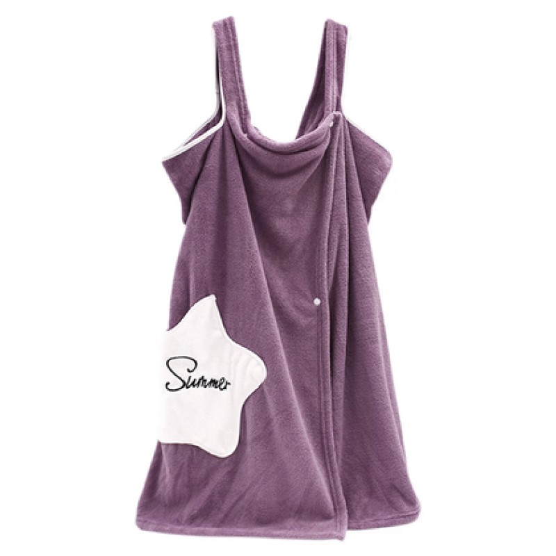 ROXXANI ROXXANI πετσέτα-μπουρνούζι μπάνιου HUH-0099, 85x150cm, μωβ