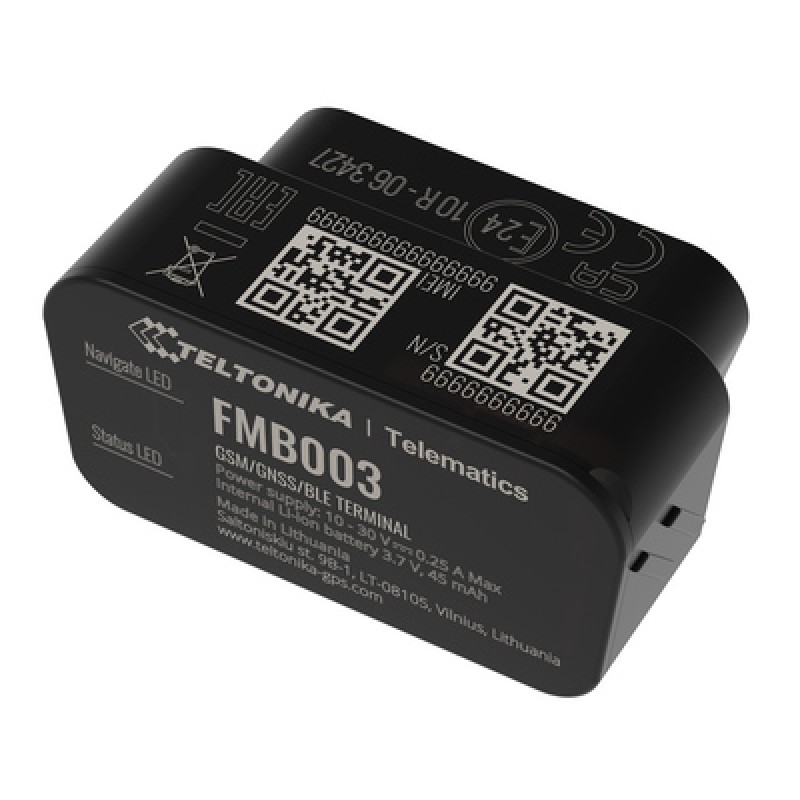 TELTONIKA TELTONIKA GPS Tracker αυτοκινήτου FMB00377NJ01, GSM/GPRS/GNSS, Bluetooth