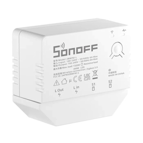 SONOFF SONOFF smart διακόπτης ZBMINI-L, 1-gang, ZigBee 3.0, λευκός