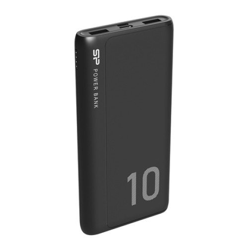 SILICON POWER SILICON POWER power bank GP15, 10000mAh, 2x USB output, 2.1A, μαύρο
