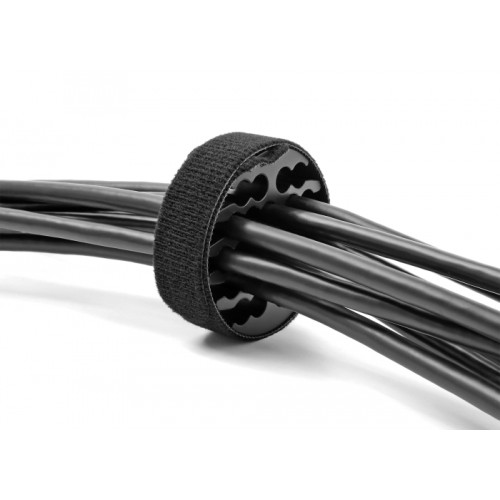 DELOCK DELOCK οργανωτής καλωδίων 66057 με δεματικό τύπου velcro, 24 καλωδίων