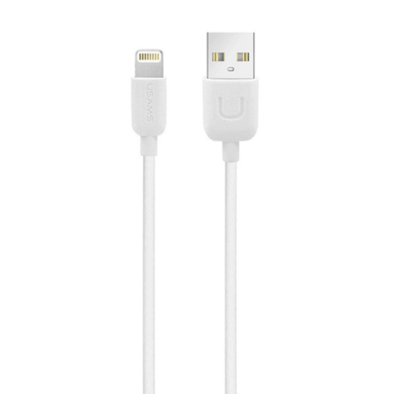USAMS USAMS καλώδιο Lightning σε USB US-SJ097, 2.1A, 1m, λευκό