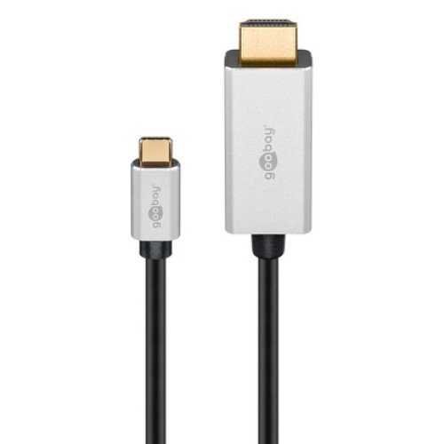 GOOBAY GOOBAY καλώδιο USB-C σε HDMI 60174, HDR, 8K, 4K/120Hz, 2m, μαύρο