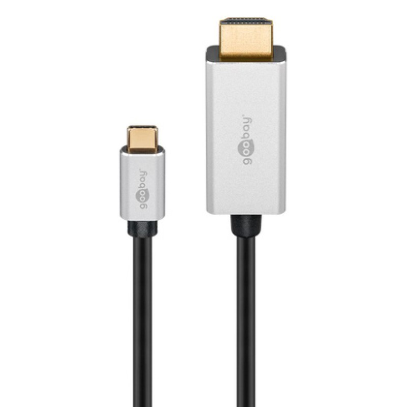 GOOBAY GOOBAY καλώδιο USB-C σε HDMI 60174, HDR, 8K, 4K/120Hz, 2m, μαύρο
