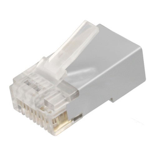Powertech POWERTECH βύσμα RJ45 Cat 6a CAB-N322, μεταλλικό, 8p8cs, 100τμχ
