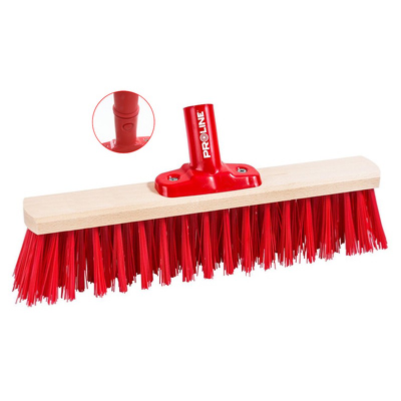 PROLINE PROLINE ξύλινη σκούπα 14300 με συνθετική τρίχα 8cm, click system, 30cm