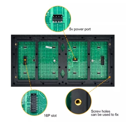 KEYESTUDIO KEYESTUDIO LED panel module P10 KT0183 για Arduino, 16x32cm, λευκό