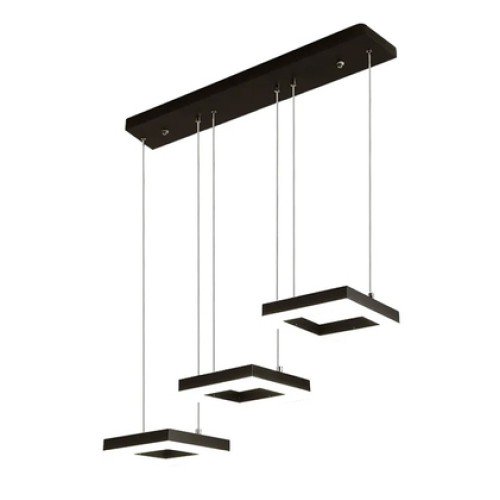 Powertech POWERTECH LED φωτιστικό οροφής HLL-0103, 35W, 4000K, 70x120cm, μαύρο