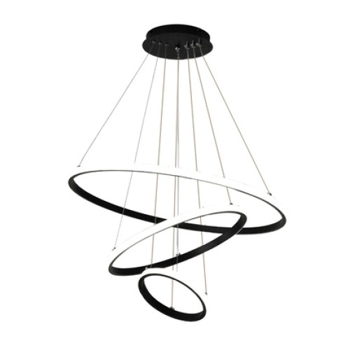 Powertech POWERTECH LED φωτιστικό οροφής HLL-0105, 44W, 4000K, 60x60cm, μαύρο