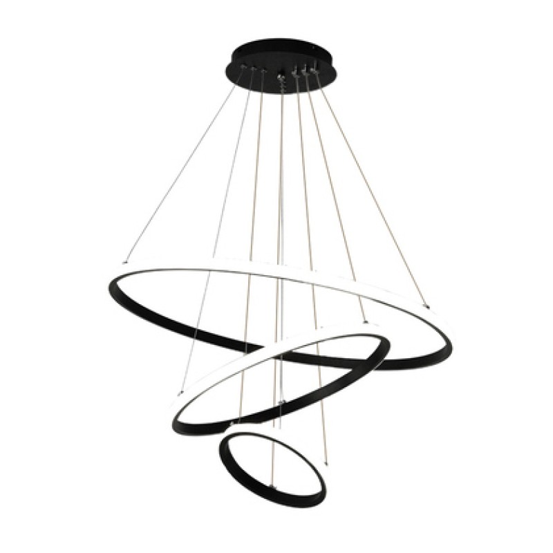 Powertech POWERTECH LED φωτιστικό οροφής HLL-0105, 44W, 4000K, 60x60cm, μαύρο