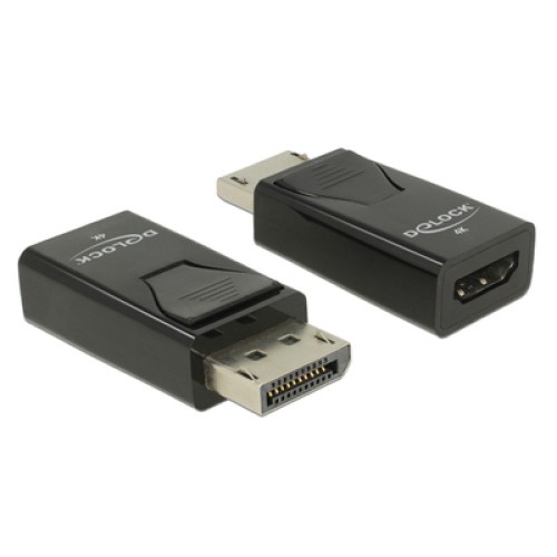 DELOCK DELOCK αντάπτορας DisplayPort σε HDMI 66234, 4K/30Hz, Passive, μαύρος