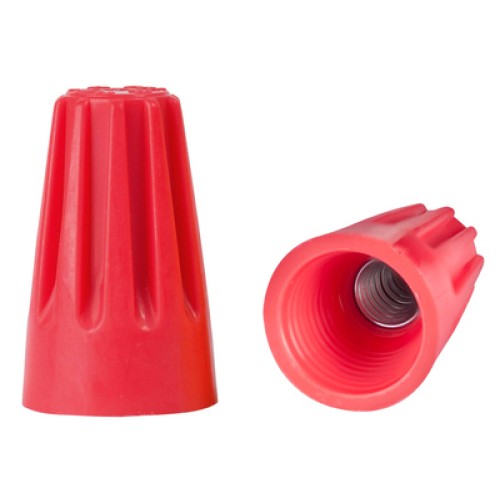 UNBRANDED Σύνδεσμος καλωδίου twist-on P1 TOOL-0085, Φ8.6mmx15.2mm, κόκκινος, 25τμχ