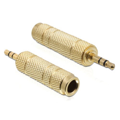 DELOCK DELOCK αντάπτορας 3.5mm σε 6.35mm 65360, μεταλλικό, gold plated