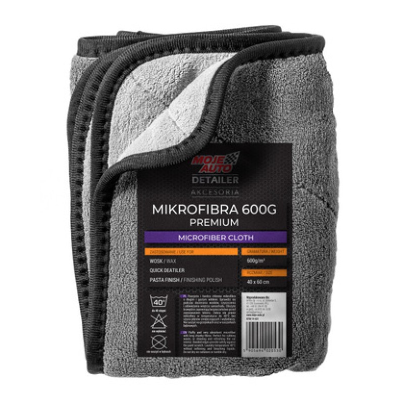 MOJE AUTO MOJE AUTO απορροφητική πετσέτα μικροϊνών 19-631, 40x60cm, γκρι