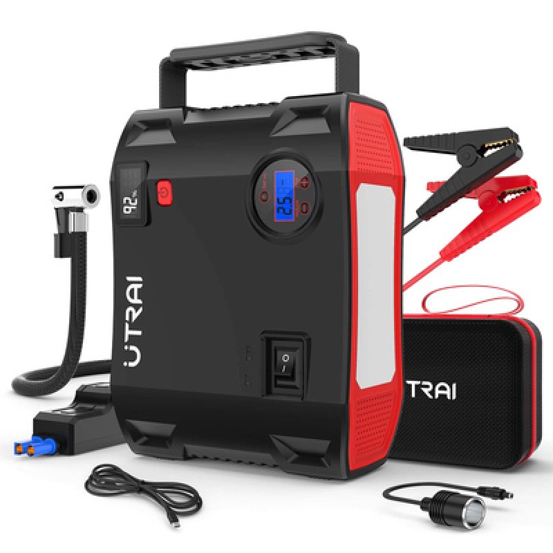 UTRAI UTRAI εκκινητής μπαταρίας/συμπιεστής αέρος Jstar 5 με φακό, 12V/2000A, 24000mAh