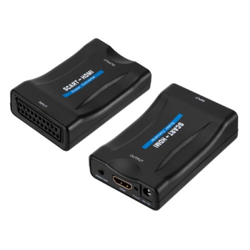 UNBRANDED Αντάπτορας SCART σε HDMI CAB-H152, 10.2Gbps, NTSC & PAL, μαύρος