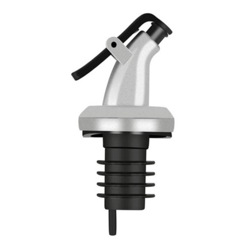 UNBRANDED Πώμα ροής για μπουκάλι HUH-0108 με κλείστρο, Φ18mm, ασημί