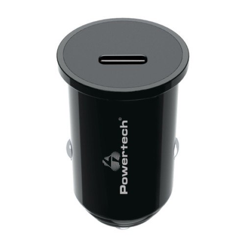 Powertech POWERTECH φορτιστής αυτοκινήτου PT-1146, USB-C, 20W PD, μαύρος