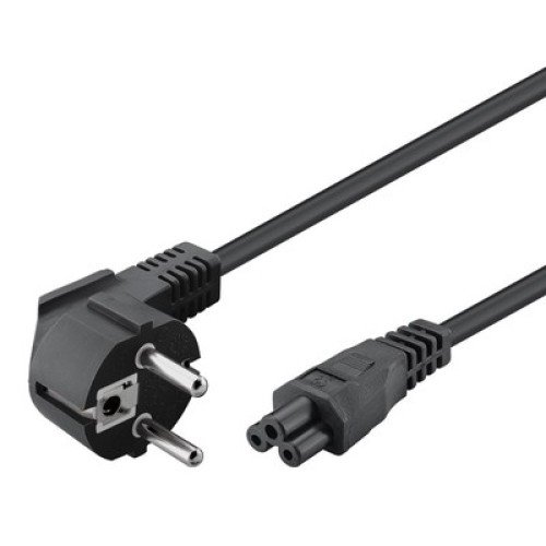 Powertech POWERTECH καλώδιο τροφοδοσίας CAB-P035, copper, 3x 0.5mm, 1.5m, μαύρο