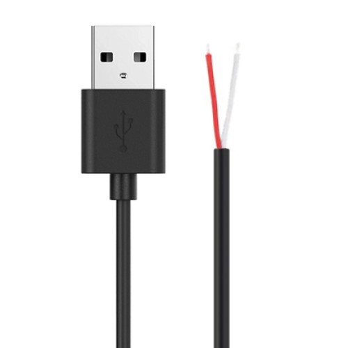 Powertech POWERTECH καλώδιο USB CAB-U157 με ελεύθερα άκρα, 1m, μαύρο