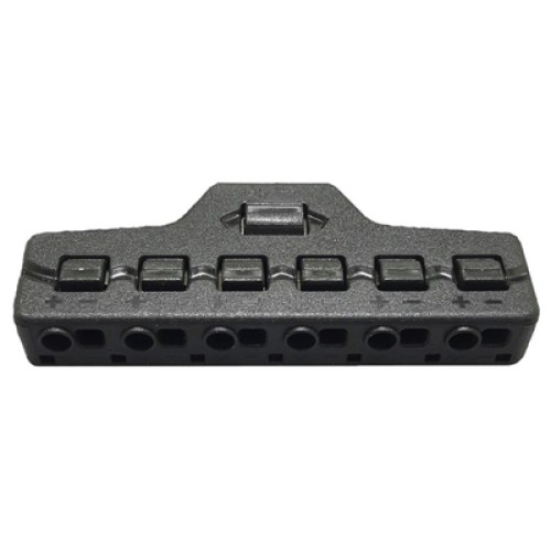 UNBRANDED Splitter block TOOL-0095 για LED καλωδιοταινίες, 6-port, μαύρο