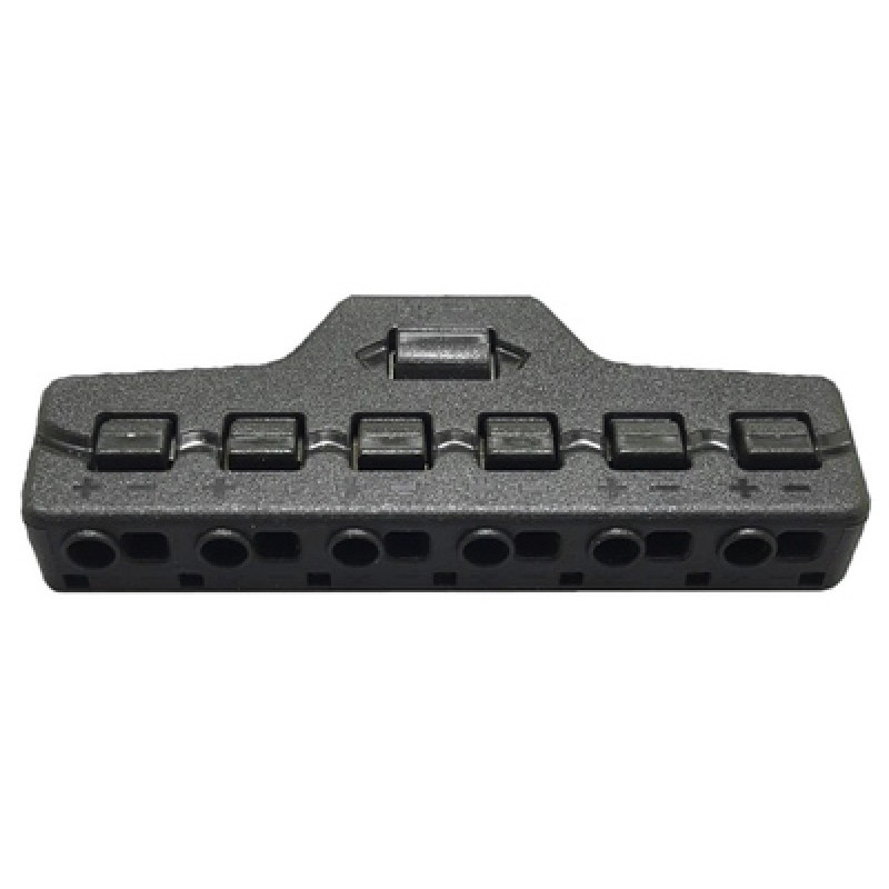 UNBRANDED Splitter block TOOL-0095 για LED καλωδιοταινίες, 6-port, μαύρο